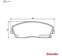 Brembo Brake Pad Set P 11 041 – Front Axle – Fits Chrysler 300C, Dodge Challenger, Charger