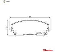 Brembo Brake Pad Set P 11 041 – Front Axle – Fits Chrysler 300C, Dodge Challenger, Charger