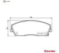 Brembo Brake Pad Set P 11 041 – Front Axle – Fits Chrysler 300C, Dodge Challenger, Charger