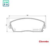 BRAKE PAD SET DISC BRAKE P 11 041 FOR DODGE CHRYSLER ESF 6.1L 8cyl CHALLENGER