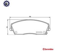 Brembo Brake Pad Set P 11 041 – Front Axle – Fits Chrysler 300C, Dodge Challenger, Charger