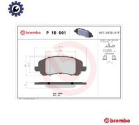 BRAKE PAD SET DISC BRAKE P 18 001 FOR HYUNDAI GRAND/STAREX/?? iLOAD/Cargo H-1