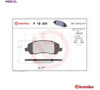 BRAKE PAD SET DISC BRAKE P 18 001 FOR HYUNDAI GRAND/STAREX/?? iLOAD/Cargo H-1