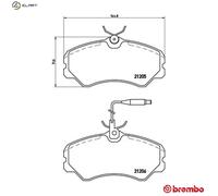 BRAKE PAD SET DISC BRAKE P 23 023 FOR PEUGEOT J5/Platform/Chassis/Van/Bus 2.5L