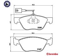 BRAKE PAD SET DISC BRAKE P 23 077 FOR ALFA ROMEO FIAT LANCIA KAPPA/SW DELTA/Mk