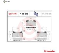 Brembo Brake Pads Front With Anti-Squeak Plate Fits Alfa Romeo 156 Renault Volvo