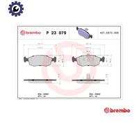 BRAKE PAD SET DISC BRAKE P 23 079 FOR FIAT 178 E5.027 1.5L 4cyl PALIO WEEKEND