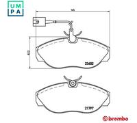 BREMBO P 23 083 Brake pad set