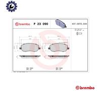 Brembo Brake Pads Front With Caliper Screws Fits Citroën C8 Fiat Lancia Peugeot