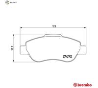 BRAKE PAD SET DISC BRAKE P 23 097 FOR FIAT PANDA/CLASSIC/Hatchback/Van 1.2L 4cyl
