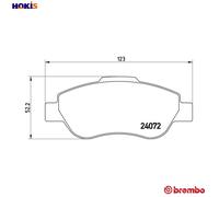 Front Brake Pad Set LPR FIAT PANDA 1.2 Benzine 1.3 Multijet