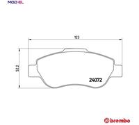 BRAKE PAD SET DISC BRAKE FOR FIAT PANDA/CLASSIC/Hatchback/Van 1.2L 4cyl PANDA
