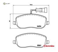 BRAKE PAD SET DISC BRAKE P 23 100 FOR FIAT 939A2.000/A8.000 1.9L 4cyl CROMA 2.4L