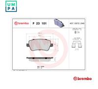 BREMBO P 23 101 Brake pad set