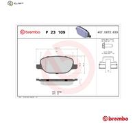Brembo Brake Pad Set Rear With Caliper Screws Fits Alfa Romeo 159 Brera Spider