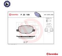 Brembo Brake Pad Set Rear With Caliper Screws Fits Alfa Romeo 159 Brera Spider