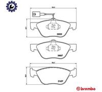 BREMBO P 23 112 Brake pad set