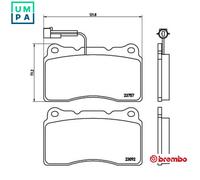BREMBO P 23 115 Brake pad set