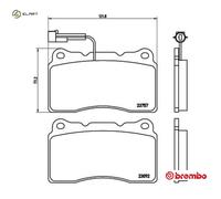 BREMBO P 23 115 Brake pad set