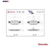 BRAKE PAD SET DISC BRAKE FOR FIAT DOBLO/Box/Body/MPV/MONOCAB 223A9.000 1.2L 4cyl