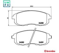 Brake Pads Front With Anti-Squeak Plate Fits Fiat Sedici Nissan Cube Suzuki