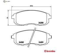 BREMBO P 23 126 Brake pad set