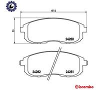 BRAKE PAD SET DISC BRAKE P 23 126 FOR SUZUKI NEO/BALENO SX4/CLASSIC/MONOCAB 1.5L