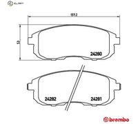 Brake Pads Front With Anti-Squeak Plate Fits Fiat Sedici Nissan Cube Suzuki