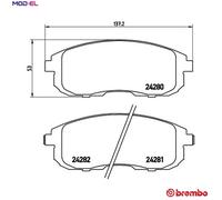 Brake Pads Front With Anti-Squeak Plate Fits Fiat Sedici Nissan Cube Suzuki