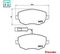 Brake pads P 23 128 BREMBO