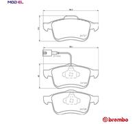 BREMBO P 23 130 Brake pad set