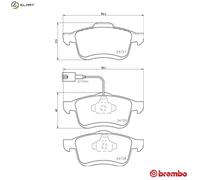 BREMBO P 23 130 Brake pad set