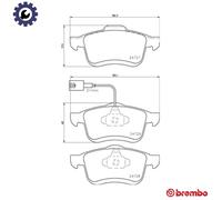 BREMBO P 23 130 Brake pad set