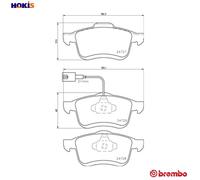 BREMBO P 23 130 Brake pad set