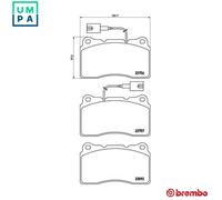 Brembo Brake Pads P23134X Front – Fits Alfa Romeo Giulietta