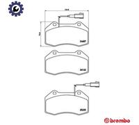 Brake Pads Set Front P23139 Brembo 71773661 0000077366718 51934099 77366290