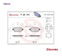 Brembo Brake Pad Set Front With Caliper Screws Fits Alfa Romeo MiTo Citroën Fiat