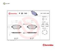 Brembo Brake Pad Set Front With Caliper Screws Fits Alfa Romeo MiTo Citroën Fiat