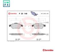 Brembo P23148 Front Disc Brake Pad - Set of 4
