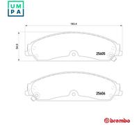 Brembo Brake Pad Set P 23 149 - Prime Line with Acoustic Wear Warning - Front, Chrysler/Dodge/Lancia