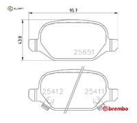 BRAKE PAD SET DISC BRAKE P 23 151 FOR FIAT 312A2.000/A7.000 0.9L 2cyl PANDA 1.2L