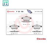 Brembo brake pad set disc brake for Fiat 500L ab Bj. 2013 77366915