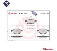 BREMBO P 23 155 Brake pad set