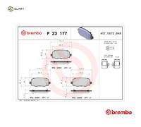 BREMBO P 23 177 Brake pad set