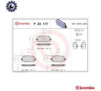 BREMBO P 23 177X Brake pad set