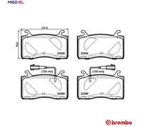 Brembo Brake Pad Set P23187 - Front Disc Brake - Fits Alfa Romeo Giulia & Stelvio 2.0/2.2 D