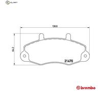 BREMBO P 24 032 Brake pad set