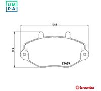 BREMBO P 24 033 Brake pad set