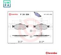 BRAKE PAD SET DISC BRAKE FOR FORD SCORPIO/Turnier/Break/II/Mk GRANADA/III/III