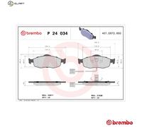 BRAKE PAD SET DISC BRAKE FOR FORD SCORPIO/Turnier/Break/II/Mk GRANADA/III/III